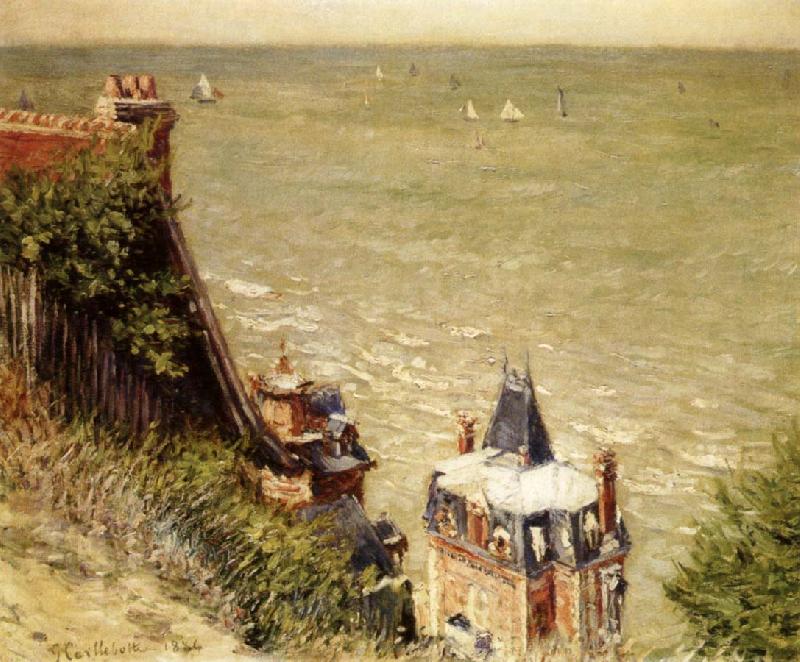 Gustave Caillebotte The Pink Villa oil painting image